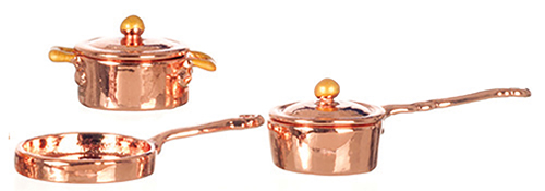 Copper Casserole Set, 5 pc.